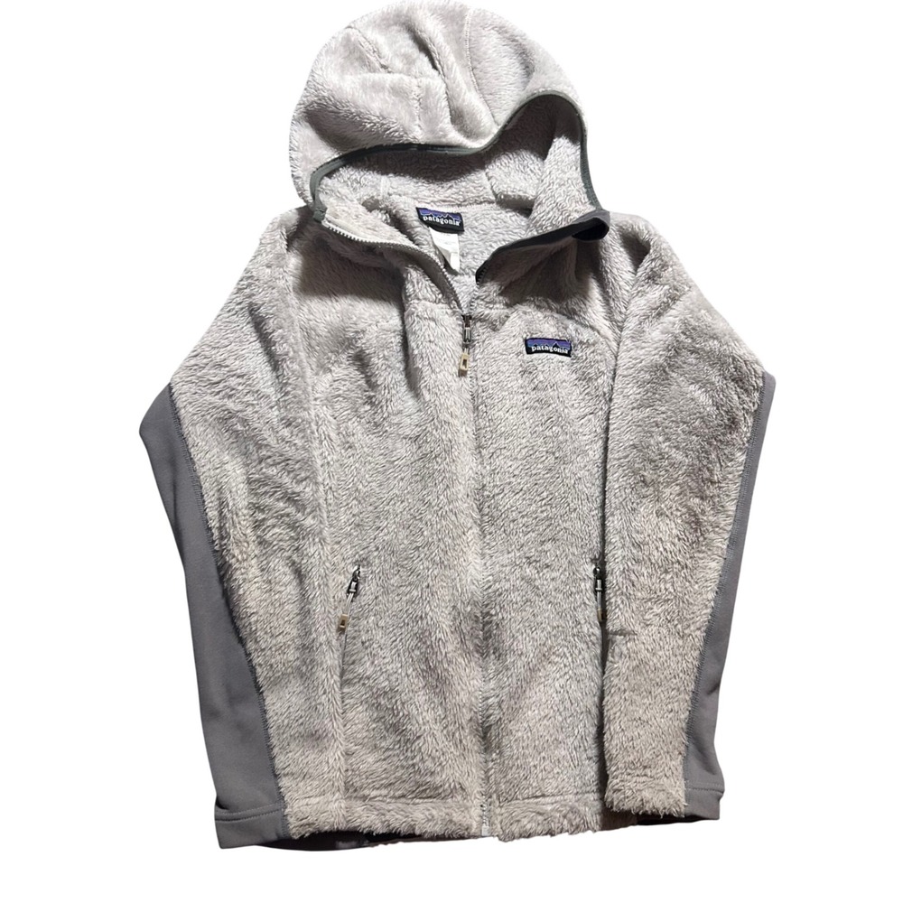 Patagonia R2 Regulator Hoodie Womens XS Grey Full Zip High Loft Fleece 25148